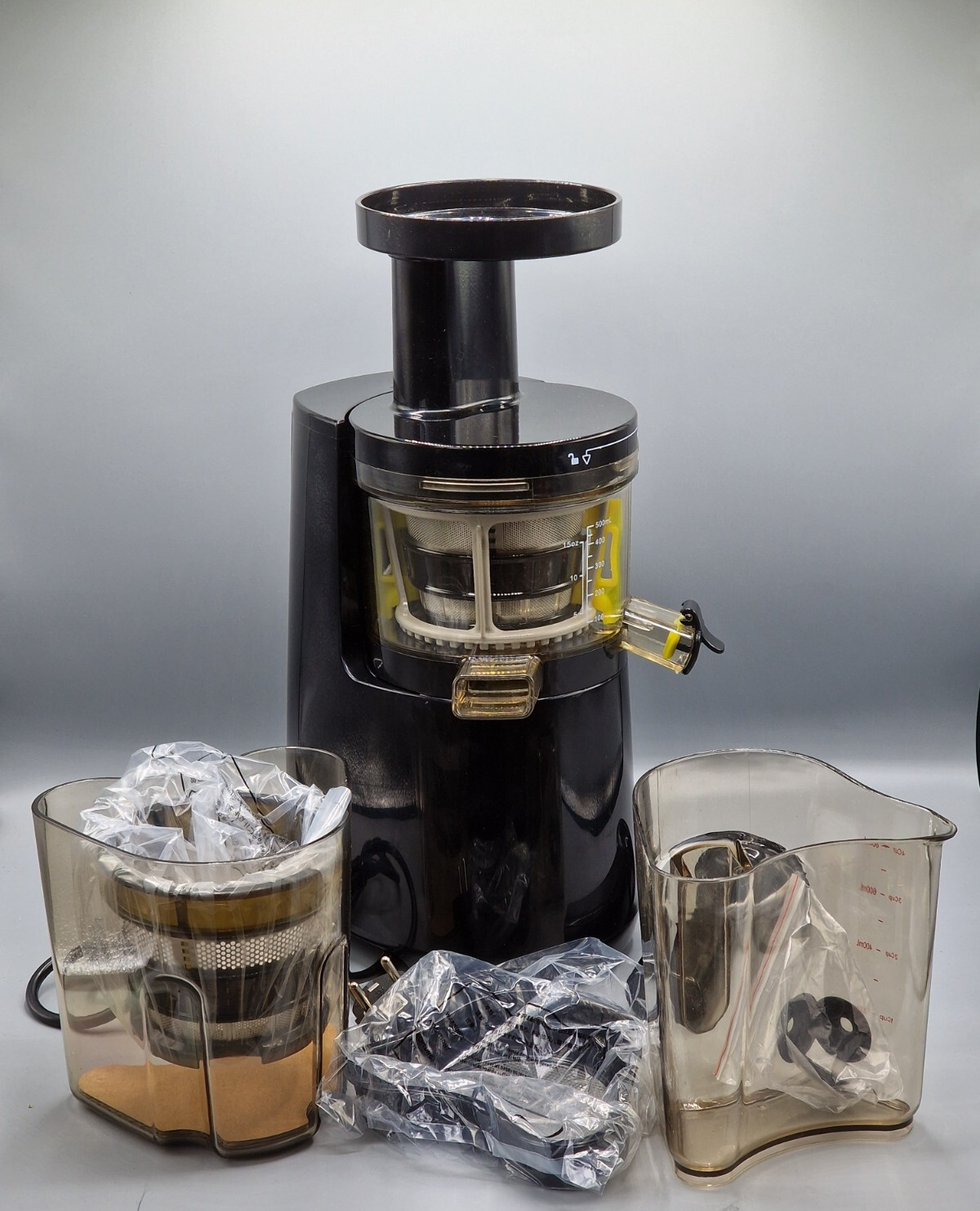 BioChef Atlas Slow Juicer - 150 Watt Motor / 60 U/Min, kompakt, leise, Schwarz